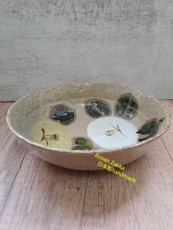 手作陶瓷水果盆(日本製 hand made)